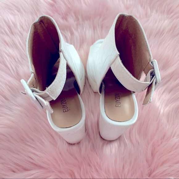 🖤 EUYZOU | Custom Glitter EDC Festival Chunky Platform Heels - Picture 4 of 7